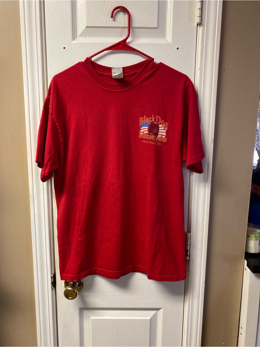 Black Dog Motors Red Short-Sleeve Tee